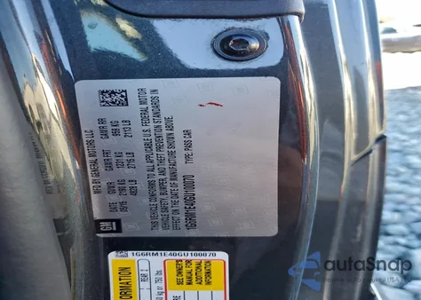 2016 Cadillac Elr Sport z USA, uszkodzony, nr VIN 1G6RM1E40GU100070